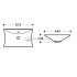 Раковина CeramaLux Серия N 9111 накладная, белый Раковина CeramaLux Серия N 9111 накладная, белый