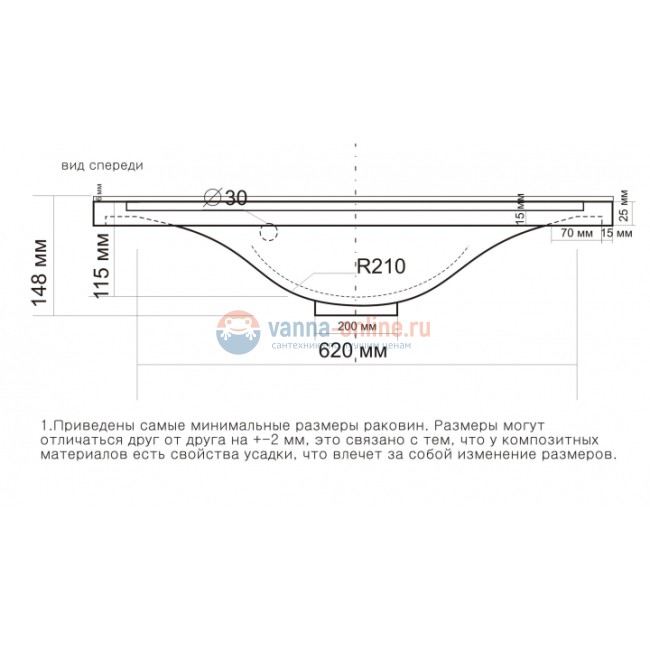 Раковина СанТа Elen 80 белая