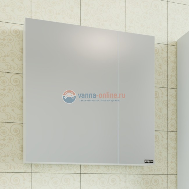 Зеркальный шкаф СаНта Стандарт 70 113008, цвет белый