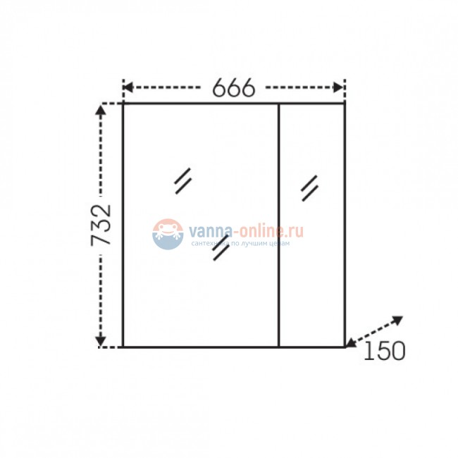 Зеркальный шкаф СаНта Стандарт 70 113008, цвет белый