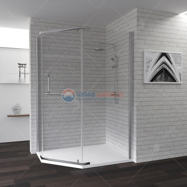 Душевой уголок RGW PA-91, 01089182-11, 80 х 120 x 195 см трапеция, дверь распашная, стекло прозрачное, хром Душевой уголок RGW PA-91, 01089182-11, 80 х 120 x 195 см трапеция, дверь распашная, стекло прозрачное, хром