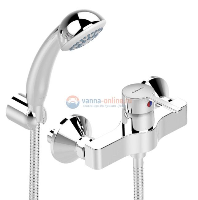Смеситель Vidima Логик (Logik) BA278AA для душа с душевым гарнитуром, хром Смеситель Vidima Логик (Logik) BA278AA для душа с душевым гарнитуром, хром