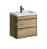 Тумба с раковиной Aqwella Fargo FRG0106DB 60 см с ящиками, дуб балтийский