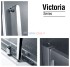 Душевой уголок Gemy Victoria S30192A-A80, 150 х 80 х 190 см, стекло прозрачное