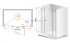 Душевая дверь Cezares ELENA-B-13-100+60/30-Cr-L(-R), профиль-хром
