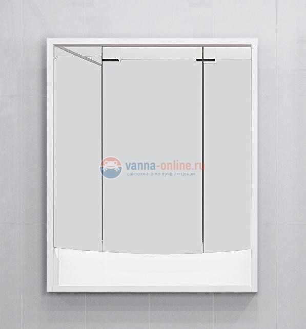 Зеркало-шкаф Акватон Инфинити 76, 1A192102IF010, белый глянцевый