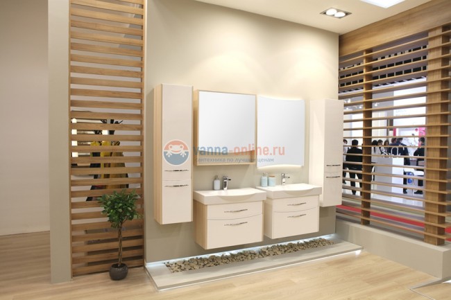 Зеркало-шкаф Акватон Инфинити 76, 1A192102IF010, белый глянцевый