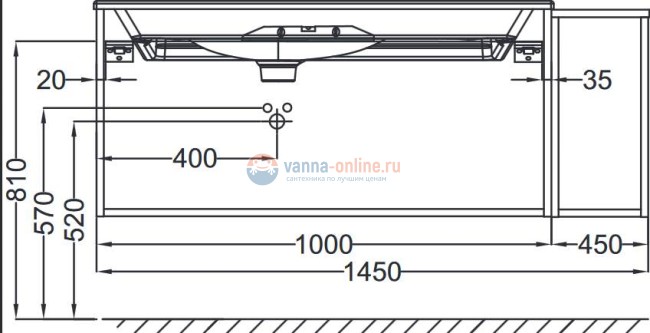 Тумба под раковину Jacob Delafon Nouvelle Vague 145 EB3037RU-M78, бледно-розовый мягкий