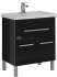 Тумба под раковину Aquanet Сиена 70 напольная, 1 ящик, 2 дверцы, черный, 00189222