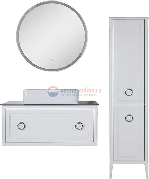 Тумба с раковиной ASB-Woodline Рома 100С, подвесная