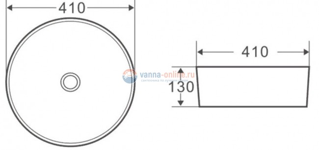 Раковина BelBagno BB1315 накладная 41х13 см Раковина BelBagno BB1315 накладная 41х13 см