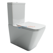 Напольный унитаз Ceramica Nova Cubic Rimless CN1803 36x64x84 см безободковый, с бачком, с сиденьем Soft Close