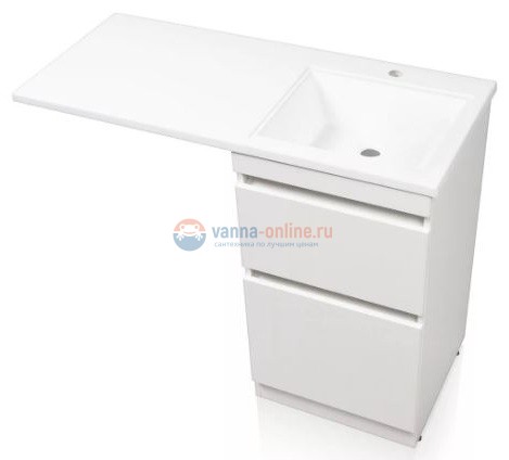 Раковина Эстет Даллас 120 ФР-00001528, правая с кронштейном, 120.2 х 48.2 х 14.5 см