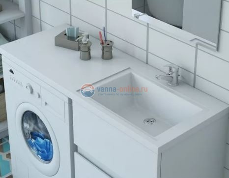 Раковина Эстет Даллас 120 ФР-00001528, правая с кронштейном, 120.2 х 48.2 х 14.5 см