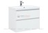 Тумба под раковину Aquanet Гласс 80 00238361, цвет белый