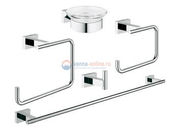 Набор аксессуаров Grohe Essentials Cube 40758001 Набор аксессуаров Grohe Essentials Cube 40758001