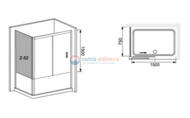 Шторка на ванну RGW SC-92, 011192575-11, 150 x 75 x 150 см стекло прозрачное, хром Шторка на ванну RGW SC-92, 011192575-11, 150 x 75 x 150 см стекло прозрачное, хром