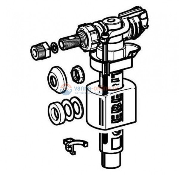 Впускной клапан Geberit ImpulsBasic340 3/8' 136.725.00.1