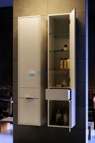 Пенал подвесной Aqwella Malaga Mal.05.03 L/R, цвет - крафт темный