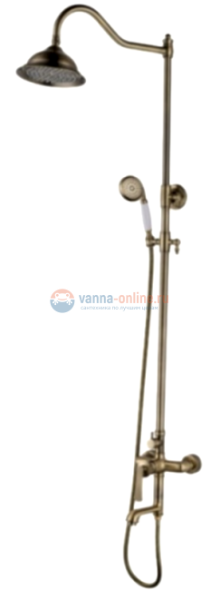 Душевая стойка Rush Flores FLB0835-99, бронза Душевая стойка Rush Flores FLB0835-99, бронза