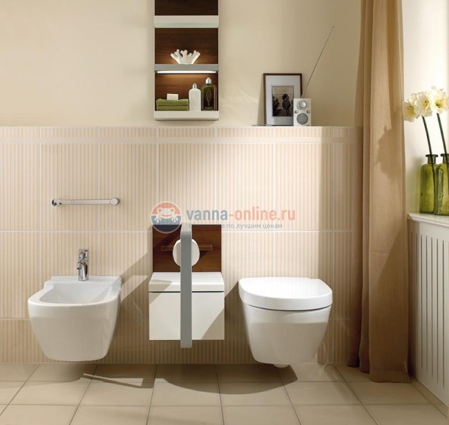 Биде Villeroy&Boch Lifetime 5475 00R1, подвесное Биде Villeroy&Boch Lifetime 5475 00R1, подвесное