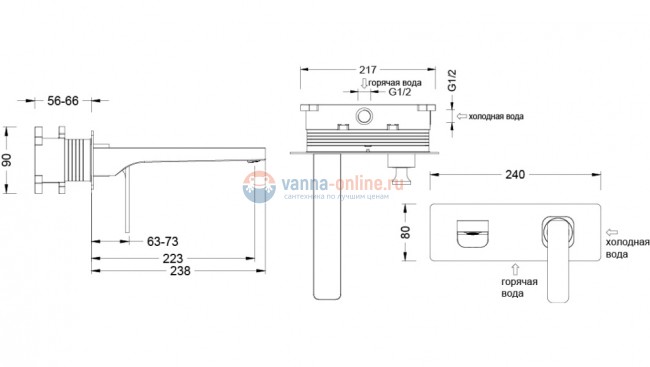 Смеситель Timo Torne 4371/03SM для раковины, черный