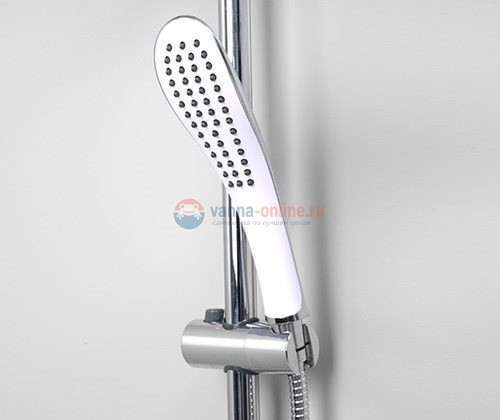 Душевая стойка WasserKRAFT А045 с верхним душем 246*190 мм, хром Душевая стойка WasserKRAFT А045 с верхним душем 246*190 мм, хром