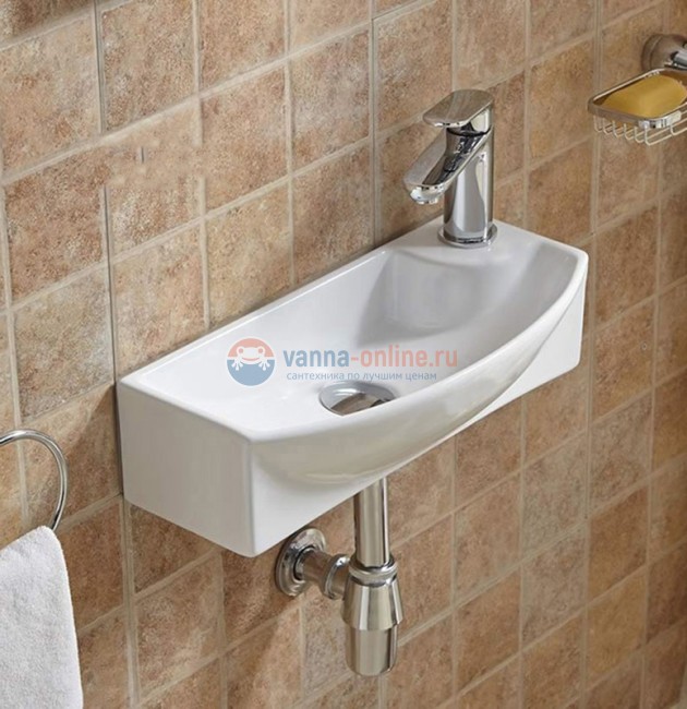 Раковина CeramaLux Серия N 7946 подвесная, L/R, белый