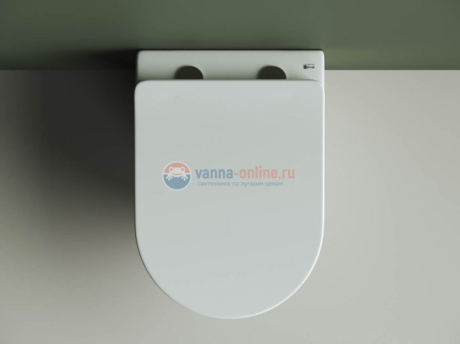 Подвесной унитаз Ceramica Nova HighLight Rimless CN1804 с ультра-тонким сиденьем SoftClose, безободковый