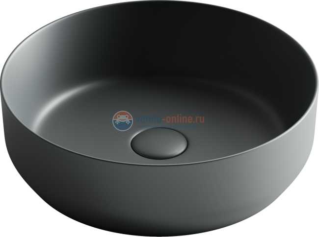 Раковина Ceramica Nova Element CN6022MDH, 39x39x12 см, накладная, цвет темный антрацит матовый Раковина Ceramica Nova Element CN6022MDH, 39x39x12 см, накладная, цвет темный антрацит матовый