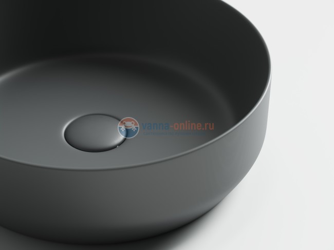 Раковина Ceramica Nova Element CN6022MDH, 39x39x12 см, накладная, цвет темный антрацит матовый Раковина Ceramica Nova Element CN6022MDH, 39x39x12 см, накладная, цвет темный антрацит матовый