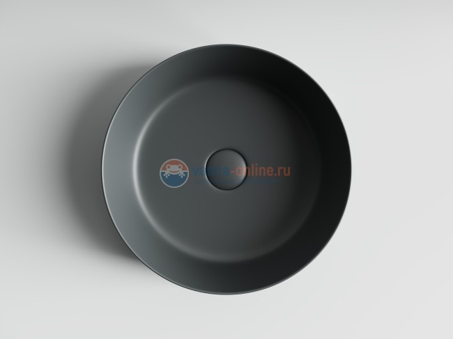 Раковина Ceramica Nova Element CN6022MDH, 39x39x12 см, накладная, цвет темный антрацит матовый Раковина Ceramica Nova Element CN6022MDH, 39x39x12 см, накладная, цвет темный антрацит матовый