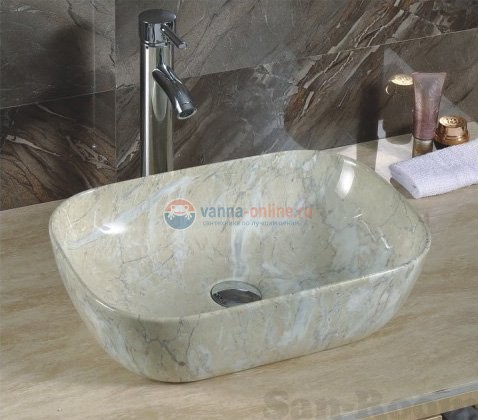 Раковина CeramaLux Серия MNC 547 накладная, под камень Раковина CeramaLux Серия MNC 547 накладная, под камень