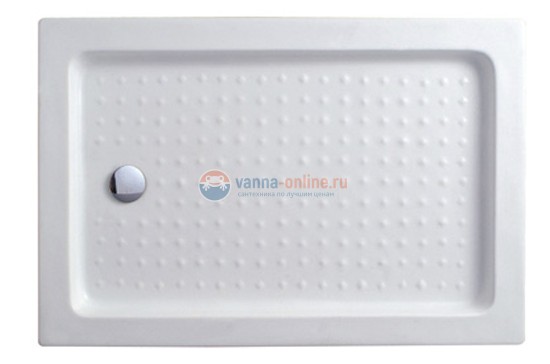 Поддон акриловый Cezares TRAY-A-AH-120/100-15-W, с сифоном в комплекте