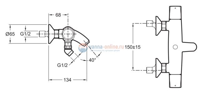 Смеситель Jacob Delafon Elevation E18874 для ванны и душа Смеситель Jacob Delafon Elevation E18874 для ванны и душа
