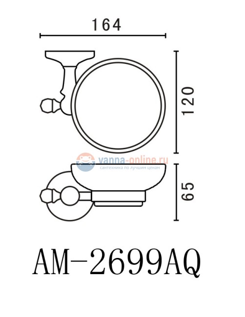 Мыльница Art&Max Antic AM-2699AQ Мыльница Art&Max Antic AM-2699AQ