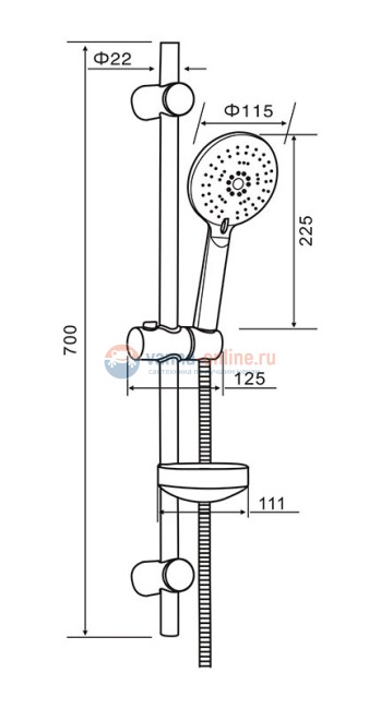 Душевой гарнитур Orange OS042