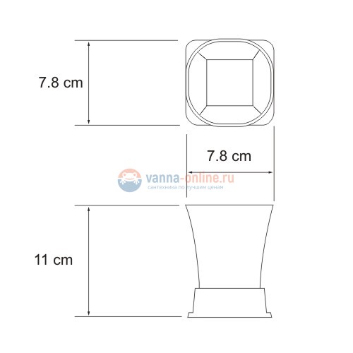 Стакан для зубных щеток WasserKRAFT Exter К-5528 Стакан для зубных щеток WasserKRAFT Exter К-5528