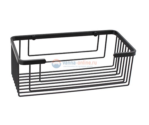 Полка металлическая прямая WasserKRAFT 711BLACK, цвет - черный Полка металлическая прямая WasserKRAFT 711BLACK, цвет - черный