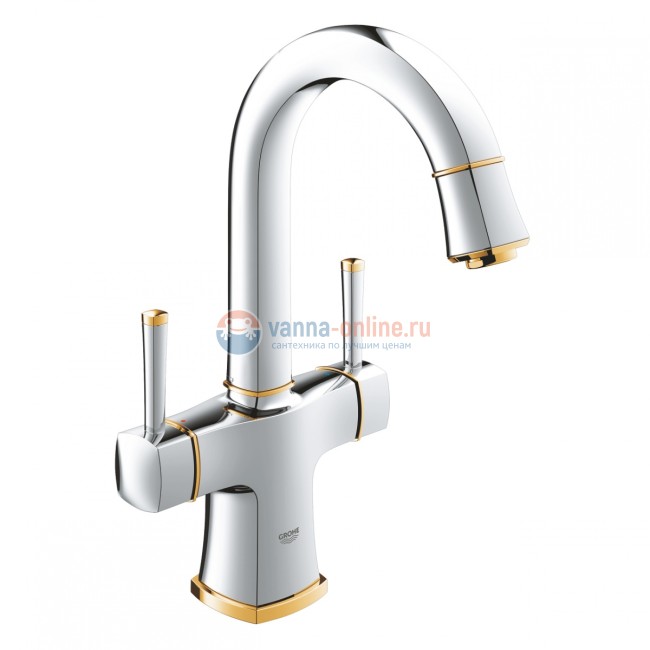 Смеситель Grohe Grandera 21107IG0, хром/золото