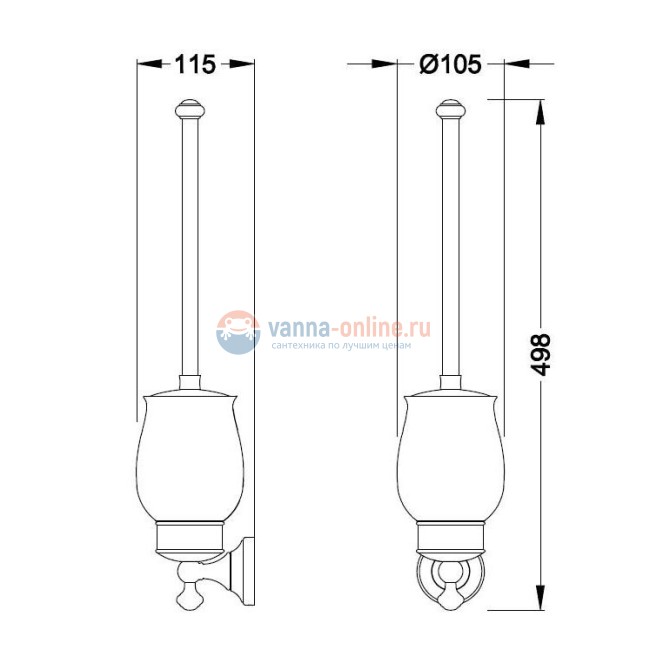 Ершик Schein Saine Chrome 7053031 Ершик Schein Saine Chrome 7053031