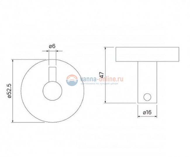 Крючок Iddis Sena SENSS10i41, хром Крючок Iddis Sena SENSS10i41, хром