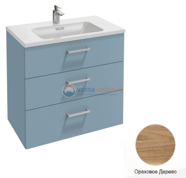 Тумба под раковину Jacob Delafon Vox 80 EB2098-R1-E16, 80 х 46 см, цвет - ореховое дерево