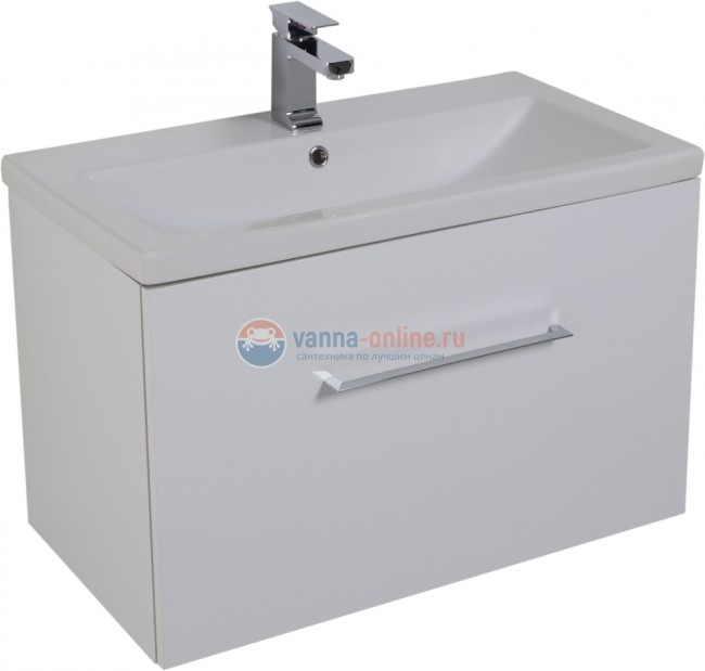 Тумба под раковину Aquanet Порто 80 белый, 00195731