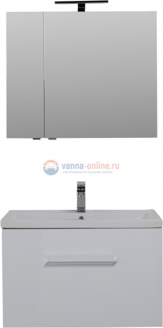 Тумба под раковину Aquanet Порто 80 белый, 00195731