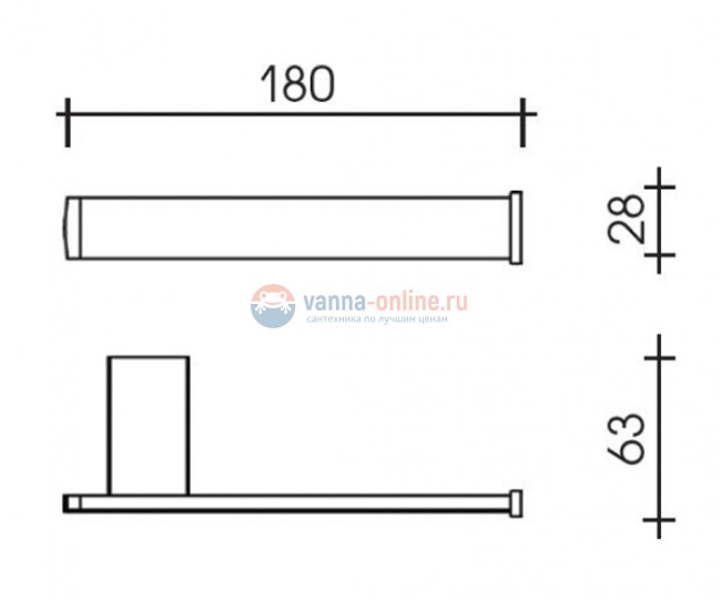 Бумагодержатель Schein Elite 7057027