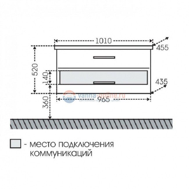 Тумба под раковину СаНта Виктория 100 NEW 700132N, подвесная, цвет белый Тумба под раковину СаНта Виктория 100 NEW 700132N, подвесная, цвет белый