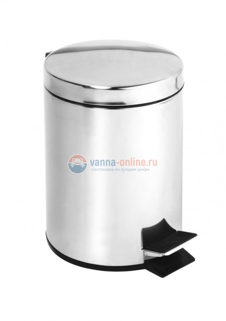 Ведро для мусора 12 л Bemeta Hotel 104315032 с педалью, крышка SoftClose, хром Ведро для мусора 12 л Bemeta Hotel 104315032 с педалью, крышка SoftClose, хром