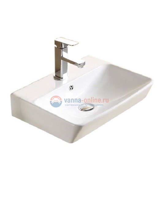 Тумба Comfortу Прага-60 дуб белый с серой столешницей, с раковиной PZ-6068