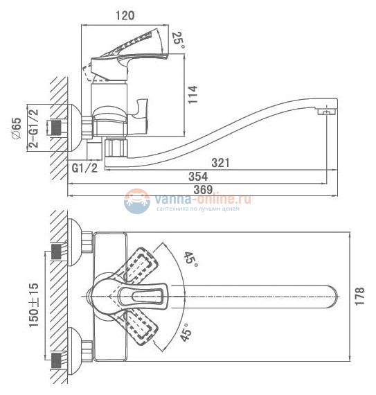 Смеситель D&K Furth Bayern DA1223301 Смеситель D&K Furth Bayern DA1223301